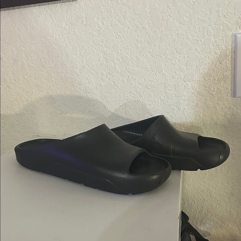 Jordan Black Slide Sandals